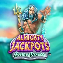 Almighty Jackpots – Realm of Poseidon casino game by Novomatic – featured logo at Slot Monster Casino