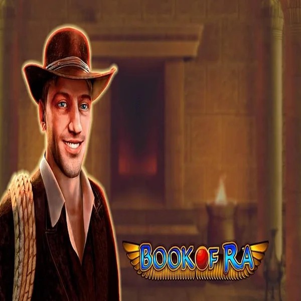 Slots logo of Book of Ra from Greentube at Slot Monster Casino