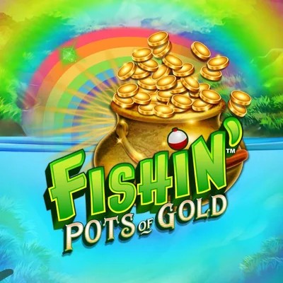 Fishin Pots Of Gold by Gameburger Studios, showcased at www.slotmonster.casino – game logo