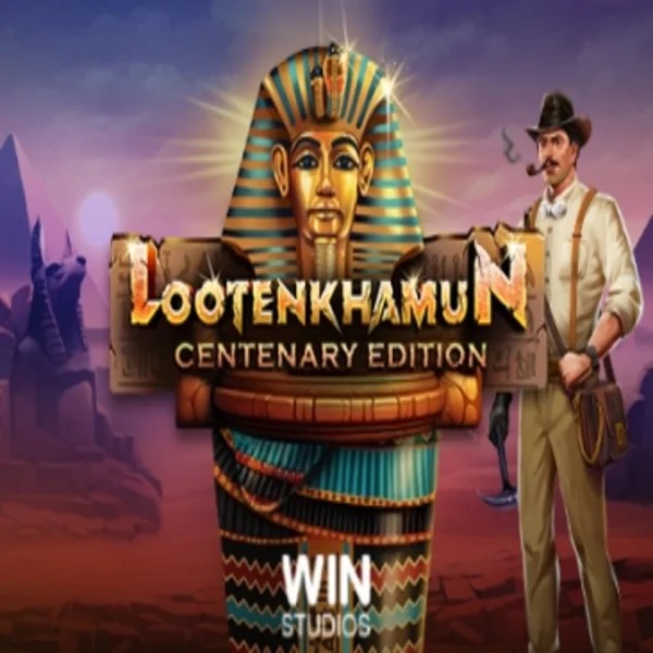Loot'en Khamun the Dead Sea Scrolls slot logo by Win Studios at Slot Monster Casino