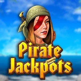 Pirate Jackpots slot logo by Belatra Games at Slot Monster Casino