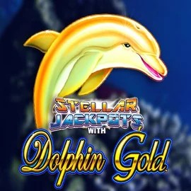 Dolphin Gold with Stellar Jackpots by Lightning Box Game, showcased at www.slotmonster.casino – game logo