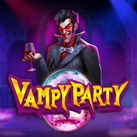 Vampy Party online game logo by Pragmatic Play on www.slotmonster.casino